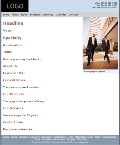 Web Site Sample